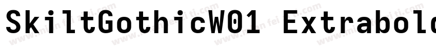 SkiltGothicW01 Extrabold Regular字体转换